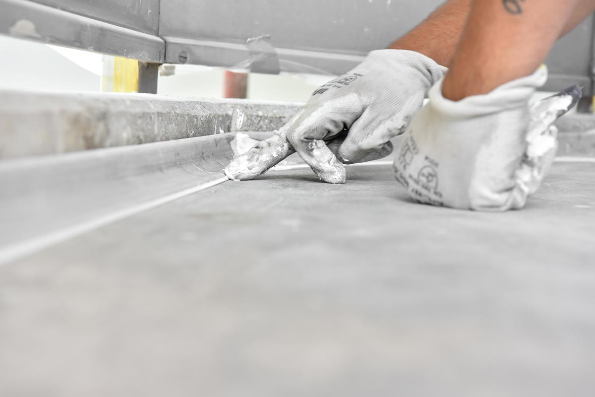 Polyprofil - Hohlkehle für innen und außen 40 x 150 mm